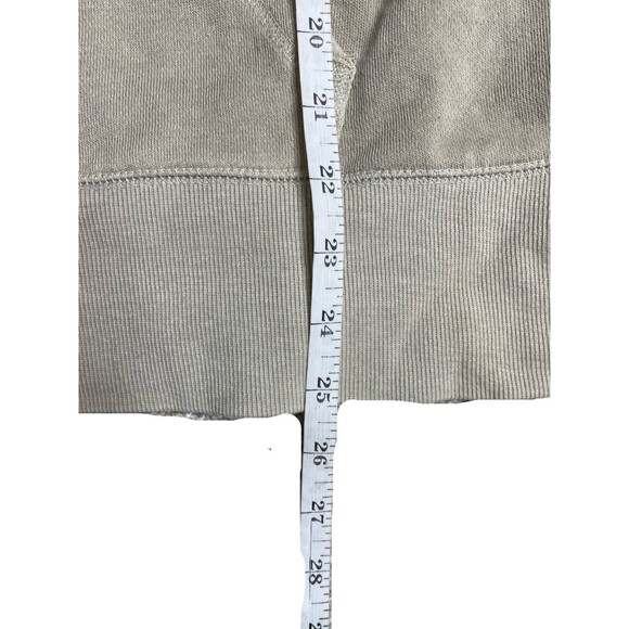 Aerie Hoodie Women size Medium Beige tan V Neck Hoodie Sweatshirt - Picture 5 of 7